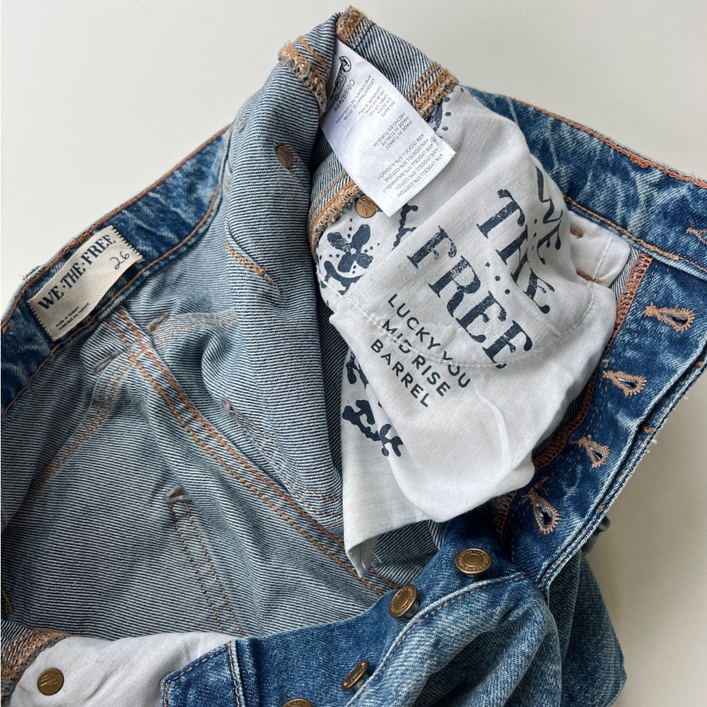 Free People Barrel Leg Jeans